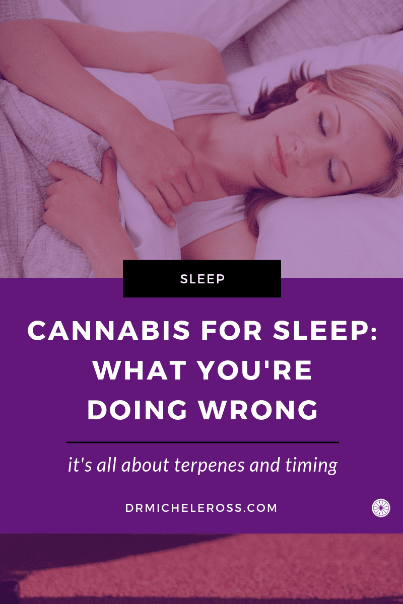 woman is lying in bed asleep after eating weed edible