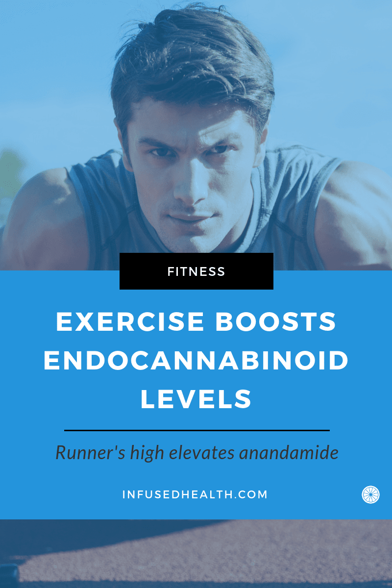 man working out to increase anandamide levels