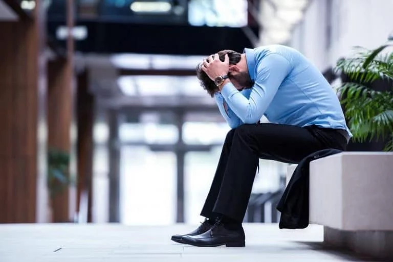 man with mental health issues