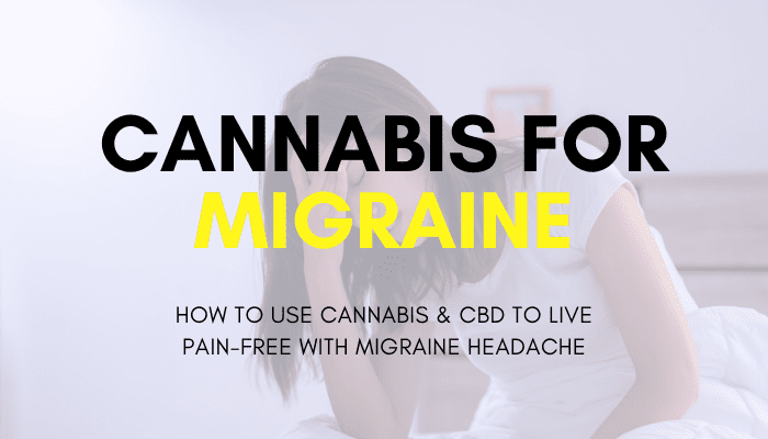 woman holding her head in pain needs cannabis for migraine headache