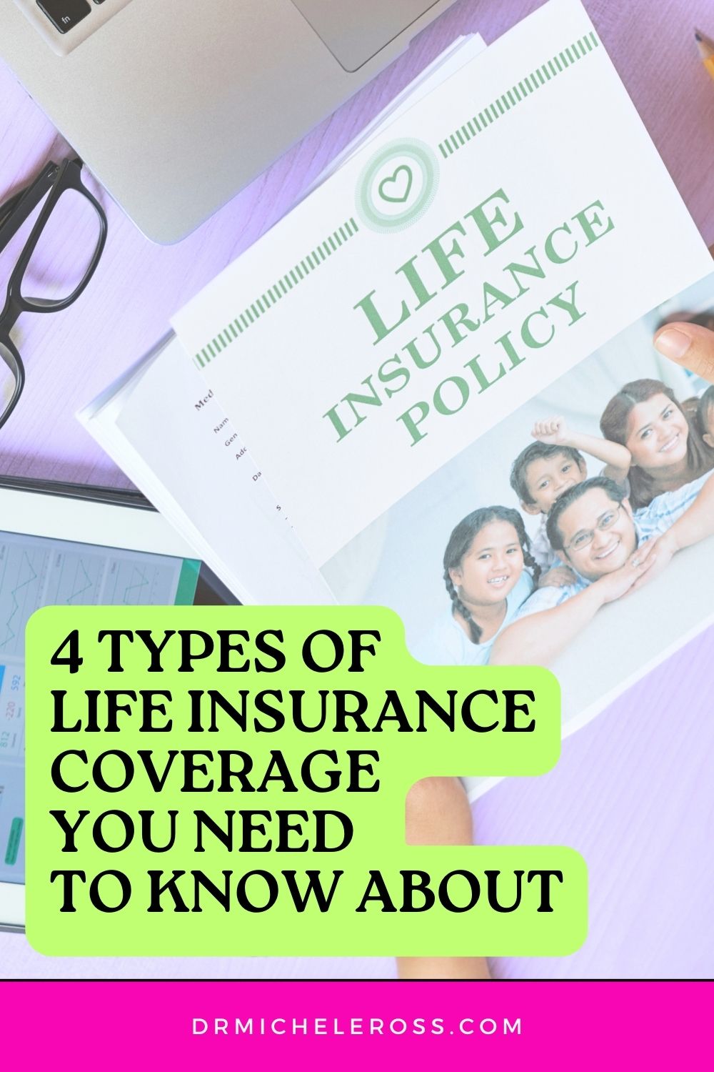 Life Insurance Policy Packet on desk pinterest pin