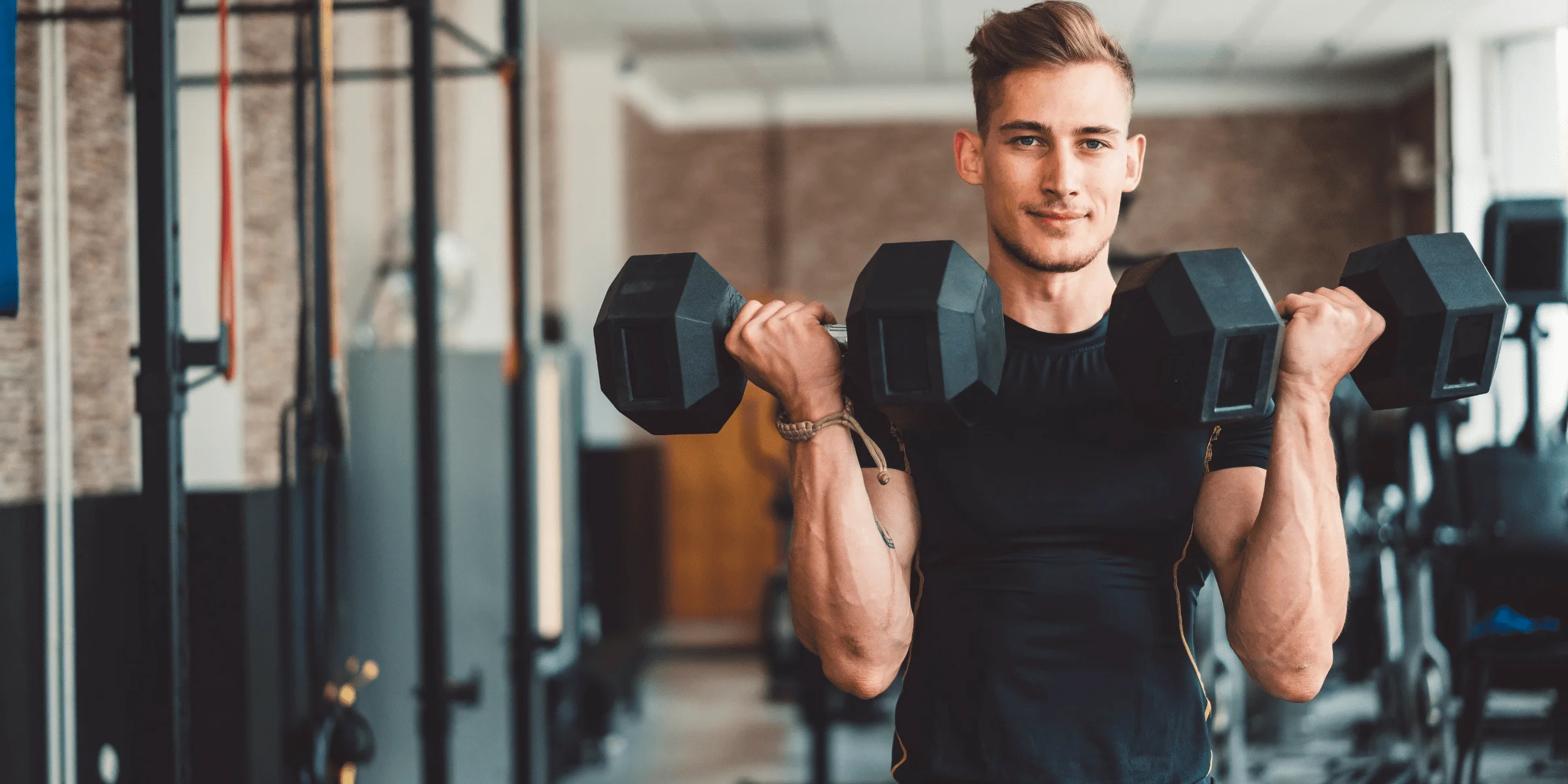 young man weight lifting higher testosterone