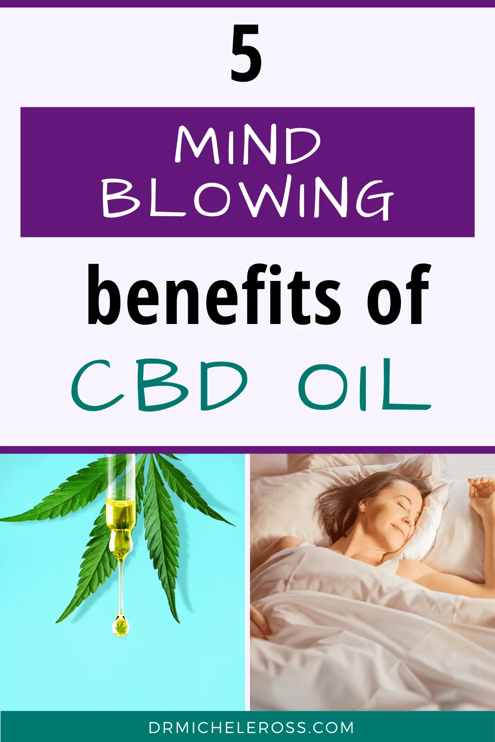 woman beats insomnia by using cbd oil