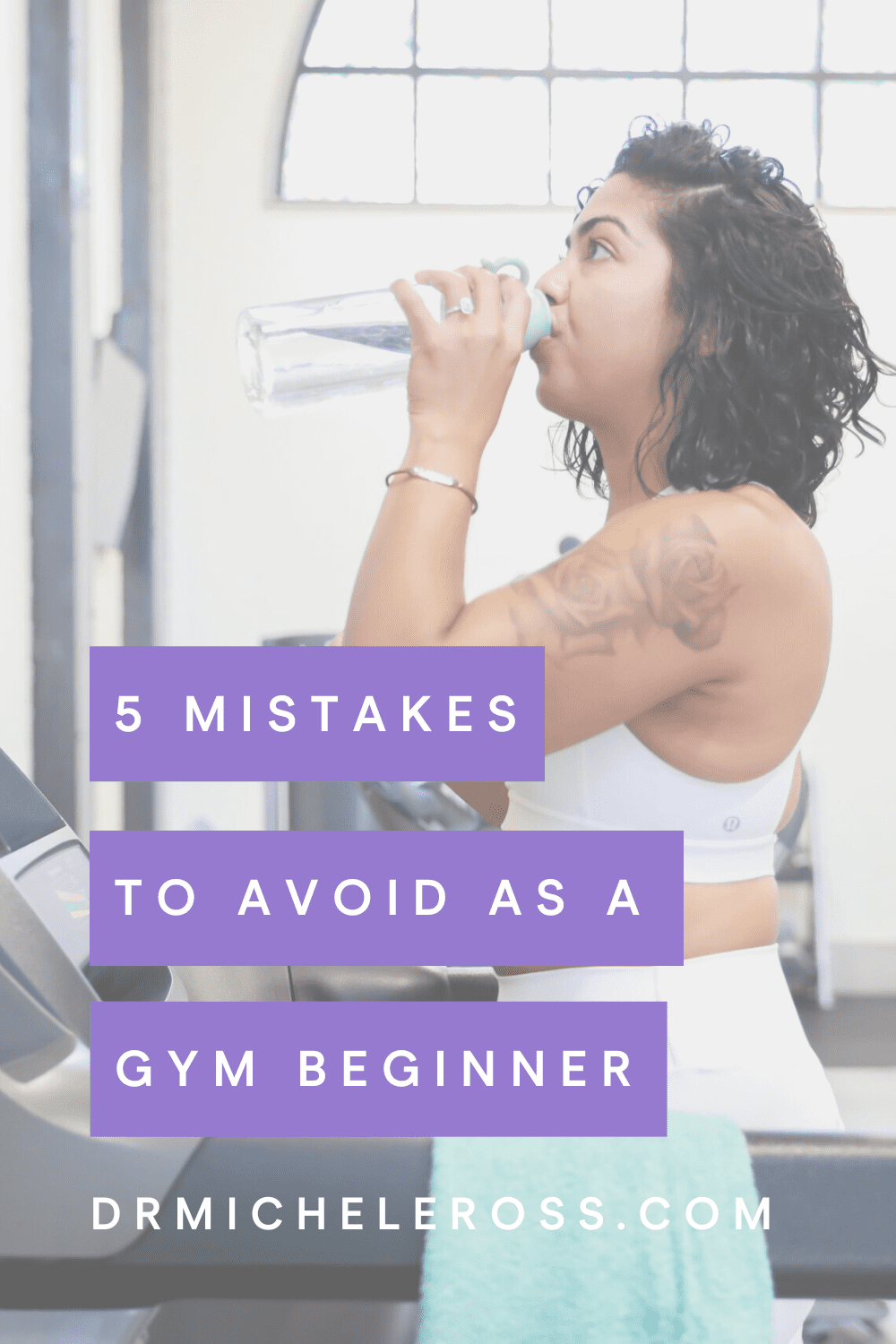 young women beginning to workout on the treadmill at gym