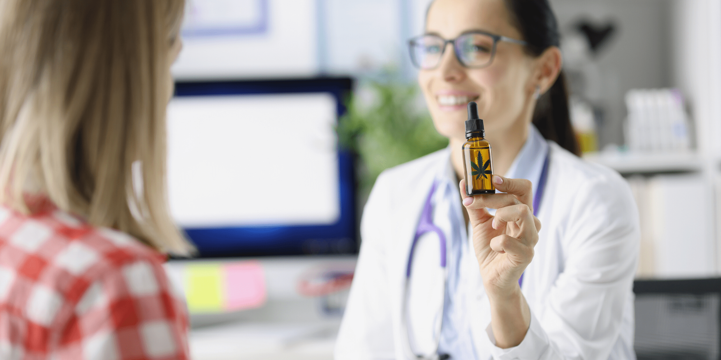 woman doctor explaining thc to medial marijuana patient