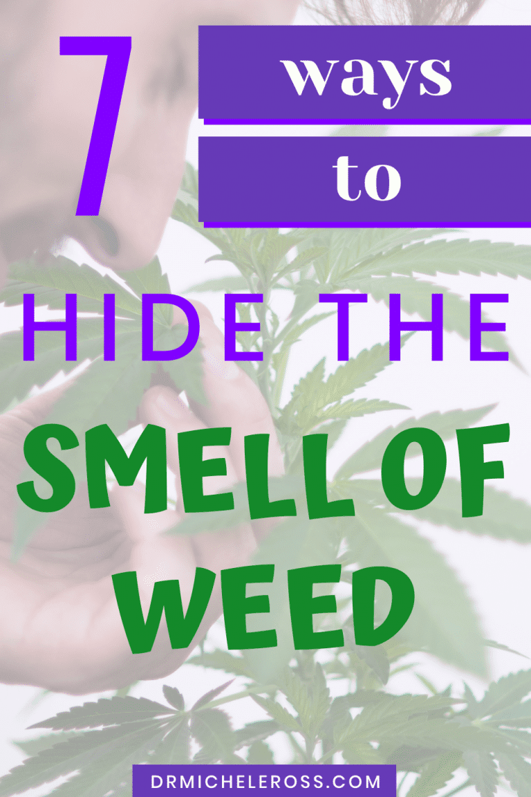 man smelling marijuana weed plants