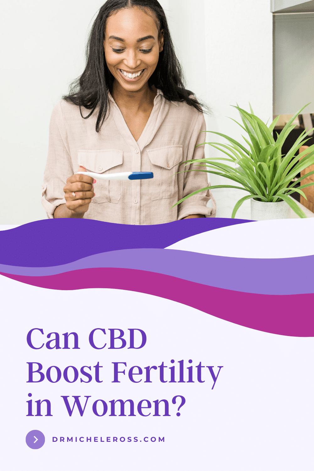 young black woman positive pregnancy test after taking cbd oil