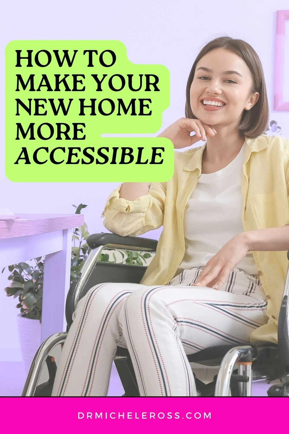 woman has made her new apartment more accessible for her wheelchair