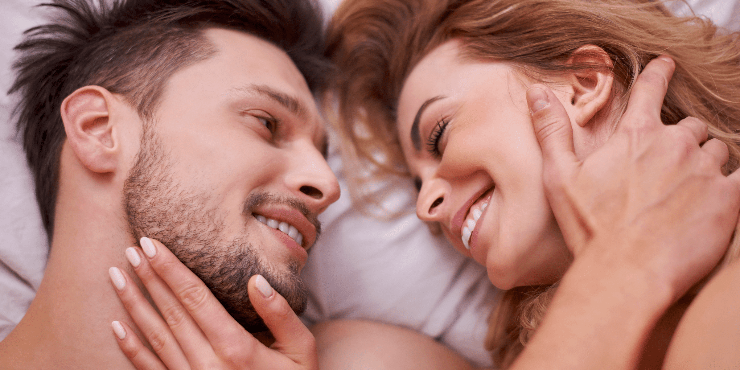 Couple in bed enjoying orgasm after sex on kratom