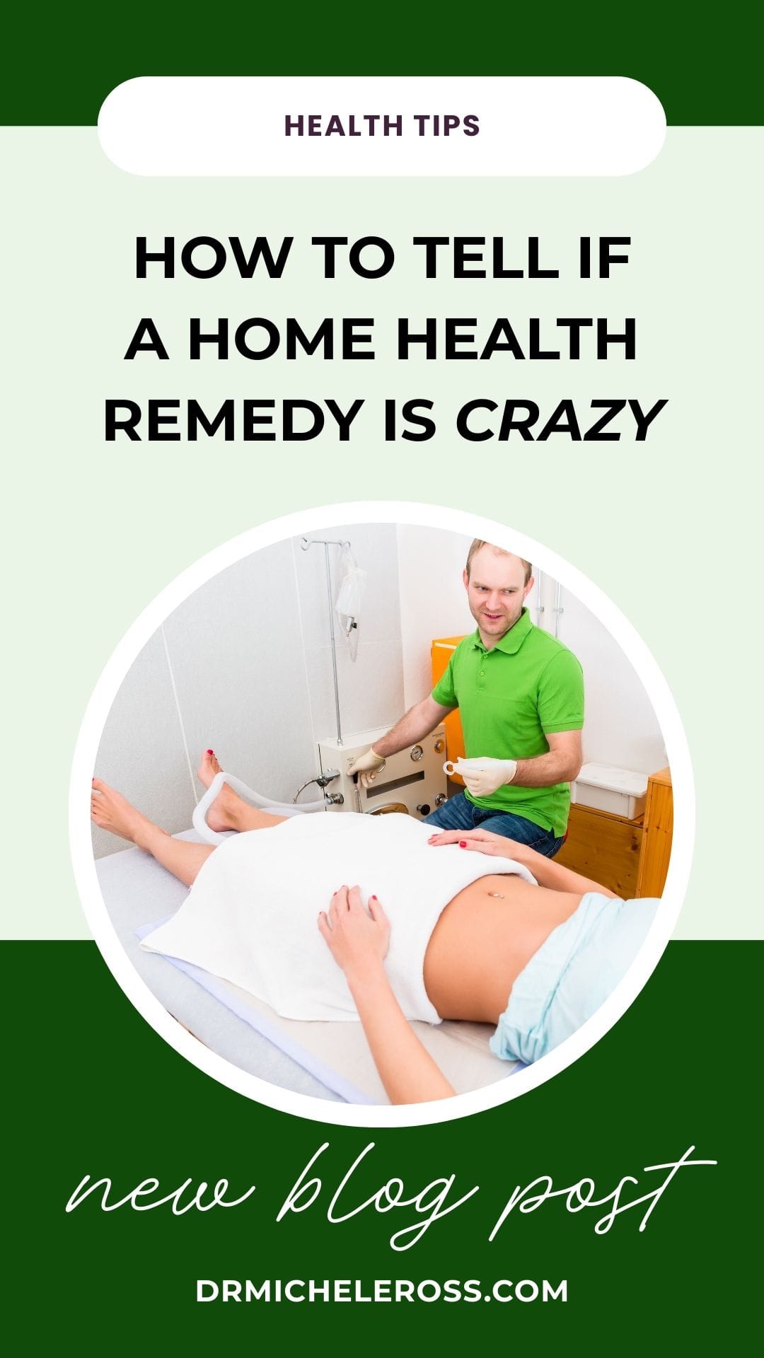 woman getting colonic crazy home health remedy