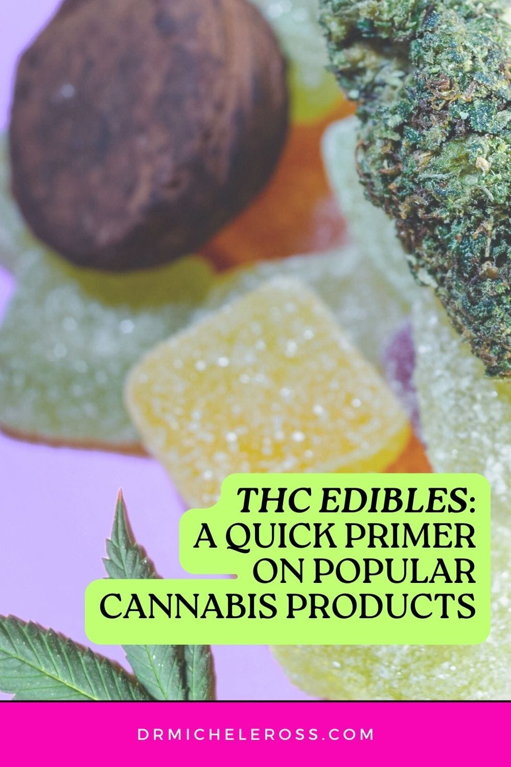 THC-containing edibles and weed gummies made from cannabis