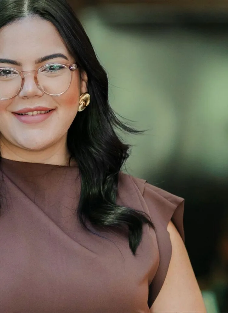 Confident Plus-Sized Woman at Work