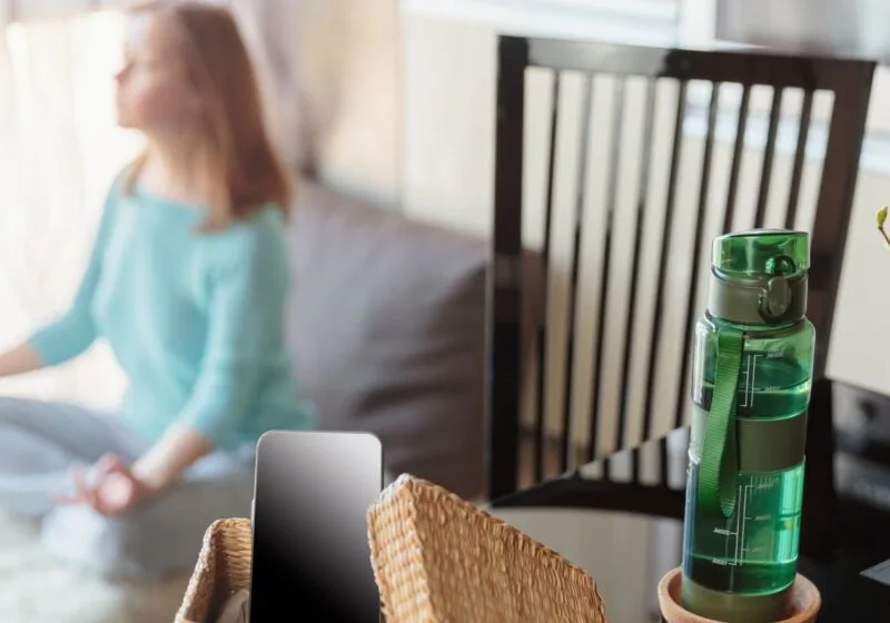 woman healing after detoxing drugs in an addiction clinic