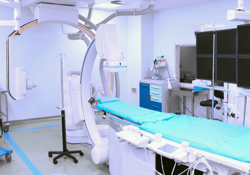 Operating Room Equipment no one performing surgery in the OR