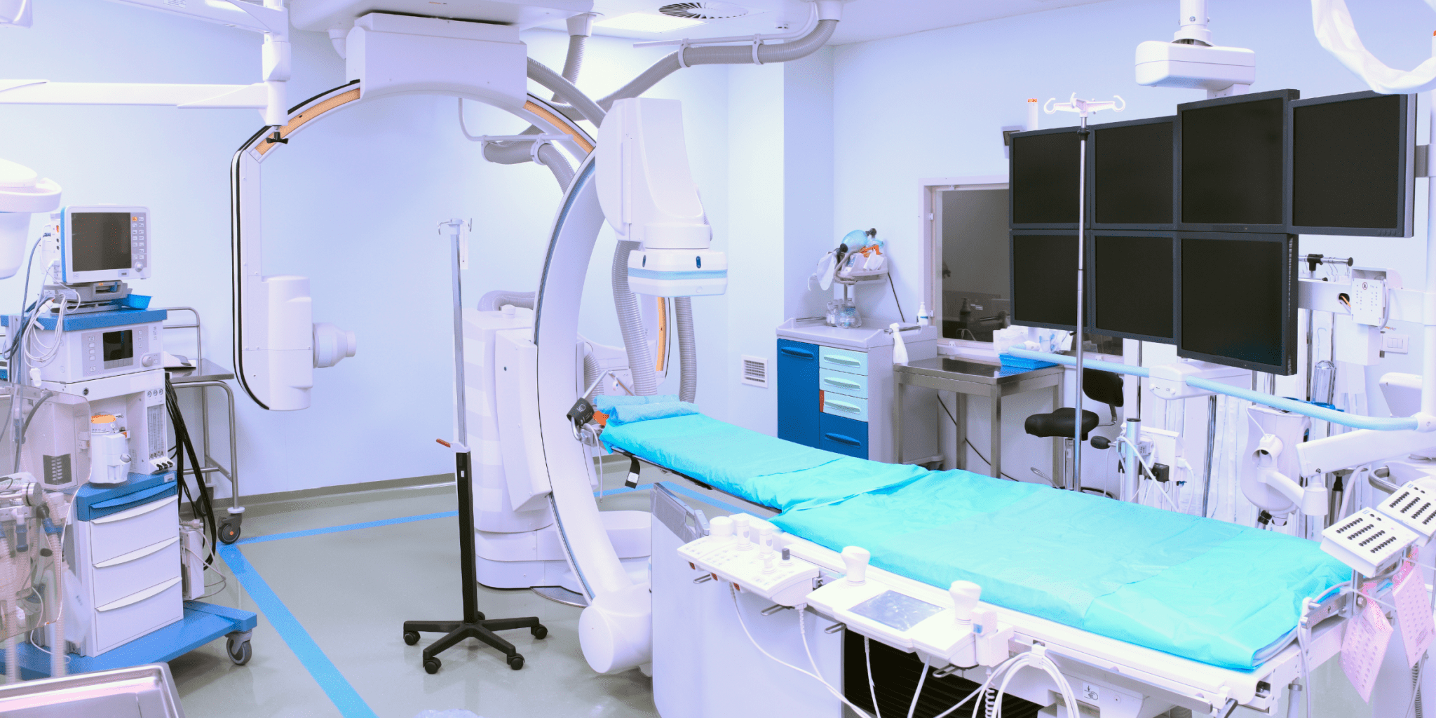 Operating Room Equipment no one performing surgery in the OR