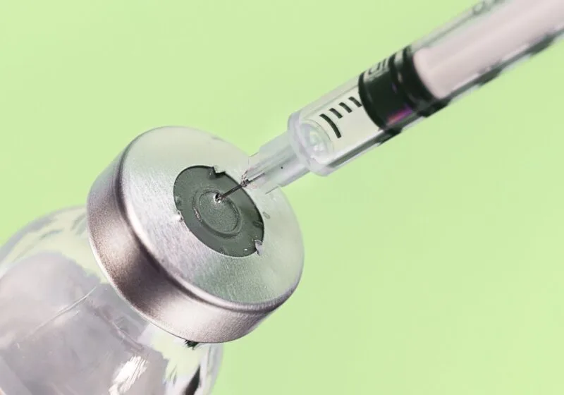 Injecting BPC-157 Peptides for women's health and anti-aging