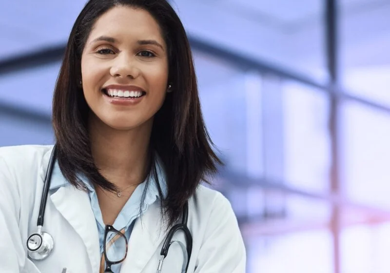 smiling female indian doctor ready to open her own practice