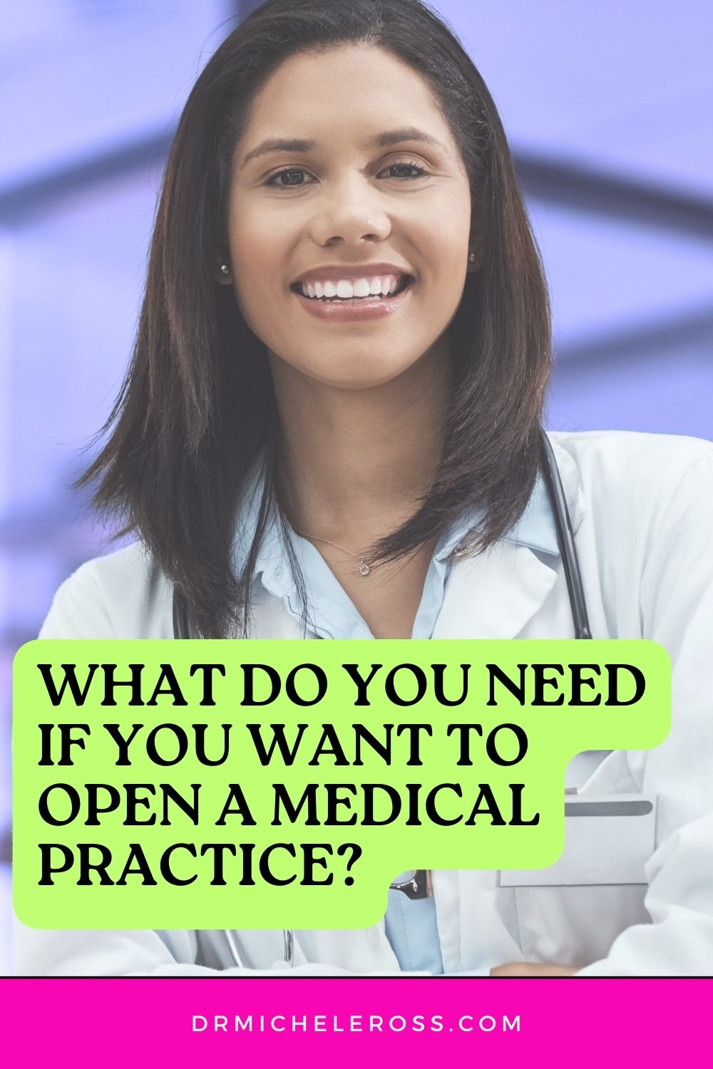 young doctor needs the right malpractice insurance for her new medical practice pinterest pin