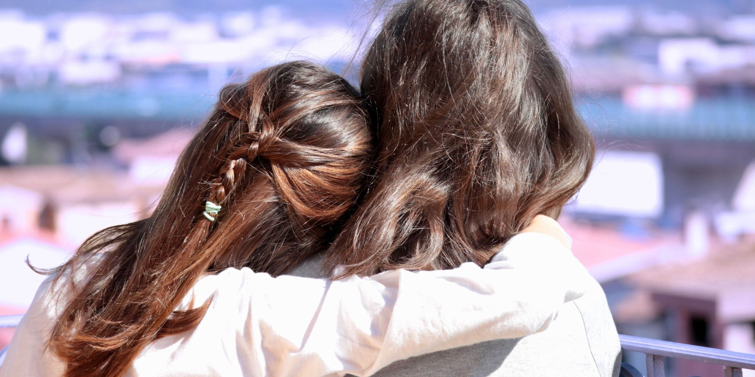 recovering addict hanging out with supportive female friend