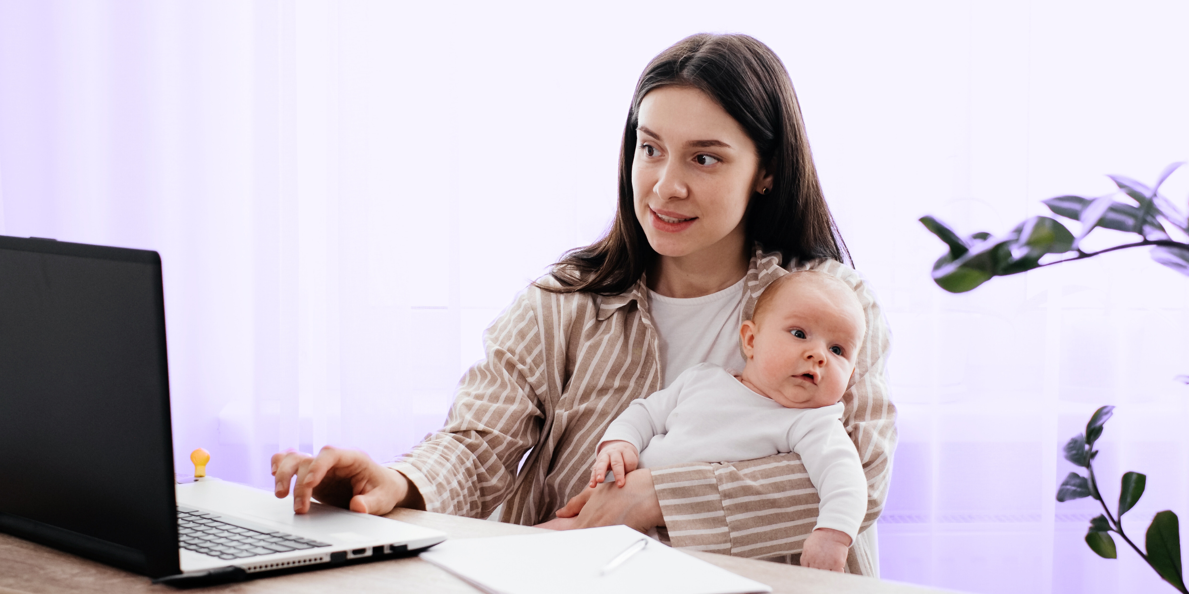 young mother loves flexibility and convenience of online courses