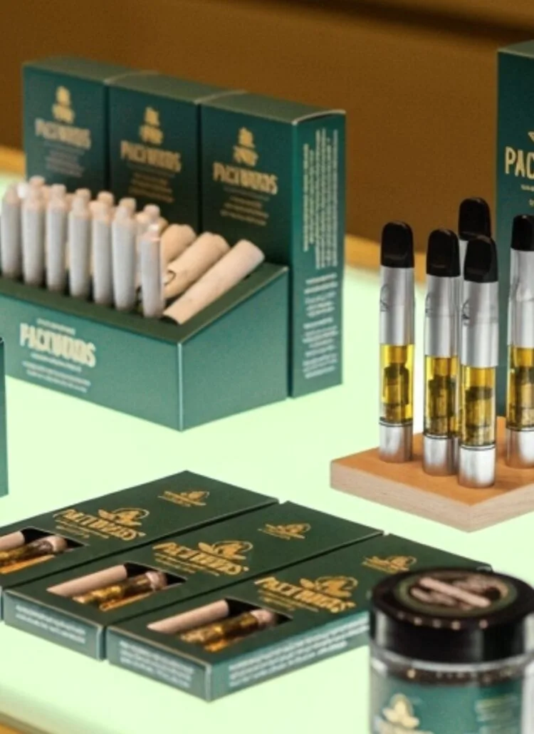buying premium packwoods cannabis products at a marijuana dispensary